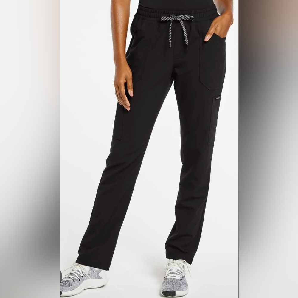 Jaanuu Large petite black scrub pants